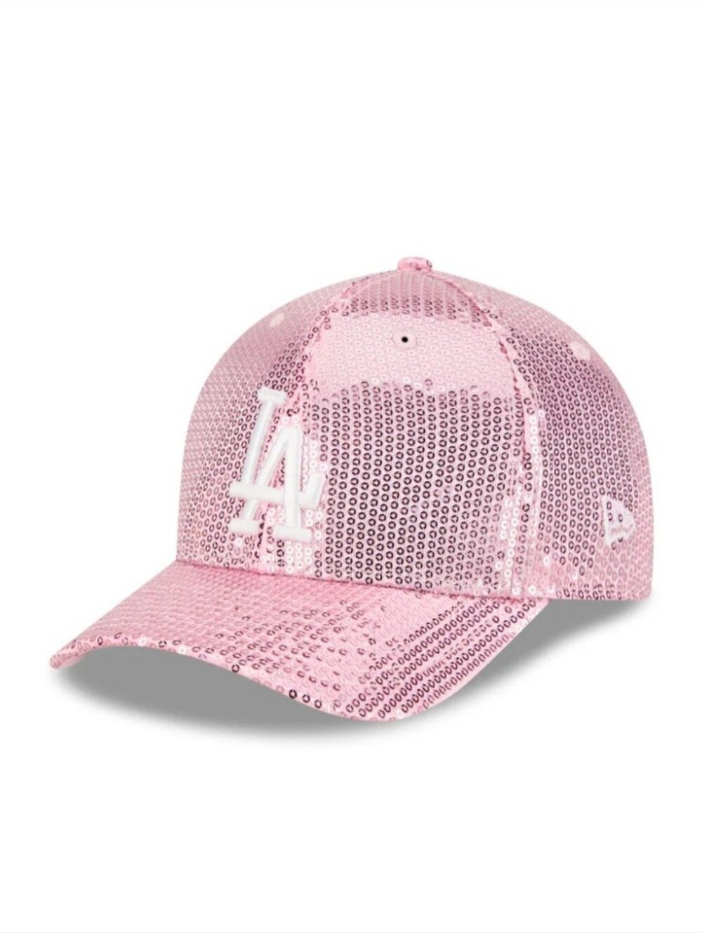 NWT Los Angeles Dodgers Kids Pink Sequin 9Forty Crown Snapback Pink Hat